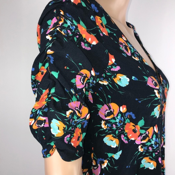 Zara Trafaluc Popover Blouse Bell Bo - Picture 6 of 9